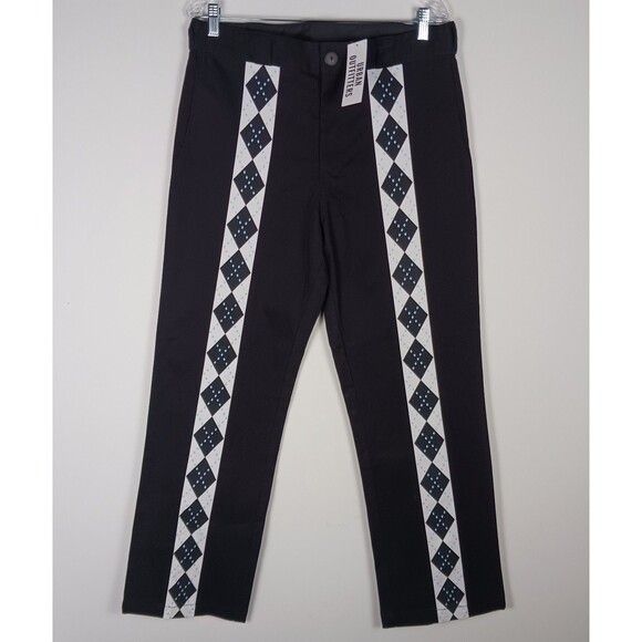 NWT Urban Outfitters Hot Lava Argyle Cotton Straight Leg Pants Sz M Unisex - Picture 1 of 16